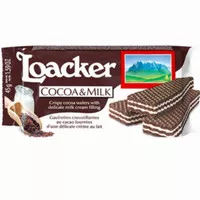 Loacker Wafer Italy 45g Cocoa&Milk | Loacker Biskuit | Loacker Biscuit