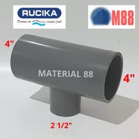 Vlok Tee 4 × 2 1/2 inch RUCIKA AW Reducer Te 4 x 2.5 Pipa PVC