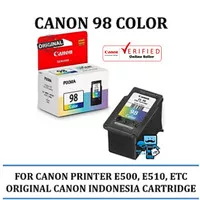 Cartridge Canon CL-98 CNNCL98 - Color For MG E510 