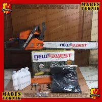 CHAINSAW NEW WEST NW 628 / NW628 - BAR 24 - MESIN POTONG KAYU +RANTAI