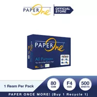 PaperOne Kertas F4 80gr All Purpose 1 Rim (500 lembar) Kertas HVS