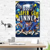 CHELSEA Poster Chelsea A3+(31x46cm) UEFA SUPER CUP 21 WINNERS 3