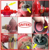 1 set extra kumplit seal hydrant pillar SAITEKI sil hidran pilar MURAH