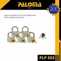 Gembok PALOMA PLP 553 P-500 60MM-5 Short PAKET GEMBOK MASTER KEY