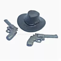 1/12 Scale Topi Hat & Pistol Accessories Spiderman Noir Marvel legends