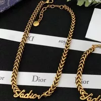 Kalung Choker Aged Gold Jadior, Premium Dior
