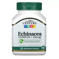 21st Century Echinacea Complex 250 mg 60 Vegetarian Capsules USA