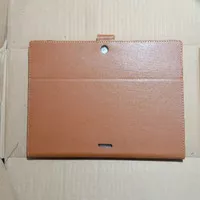 Axioo Windroid 10G Plus Leather Case Flip Case Flip cover Coklat