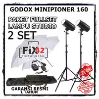 Paket Flash Godox Pioneer 160 Mini Studio Pioneer K160 Garansi Resmi.