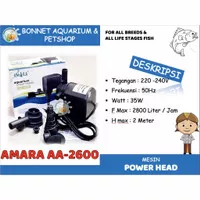 Pompa Air Aquarium Amara Power Head AA2600 (AA 2600)