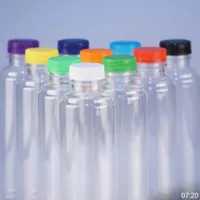 Botol Plastik Almond 250 ml SN Pet - Warna warni