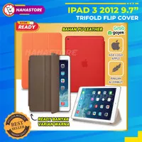 iPad 3 2012 9.7 inch A1430 A1416 Casing Trifold Flipcover Leather Case