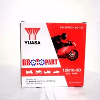 AKI ACCU MOTOR YUASA 12N10 3B 12N10-3B BASAH