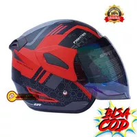 HELM / HELM GM / HELM GM FIGHTER 911 BLACK RED SILVER TERLARIS