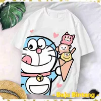 Kaos Wanita Dewasa/Kaos XL/Kaos Lengan Pendek - Doraemon