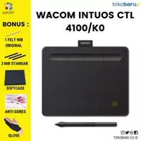 Wacom Pen Tablet Alternatif Wacom Intuos CTL 4100 Small Hitam