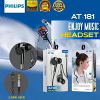HEADSET HANDSFREE PHILIPS AT-181 ORIGINAL PURE SOUND AT-181 EARPHONE