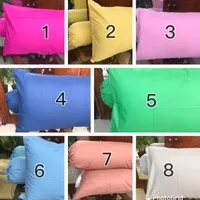 Sarung bantal guling polos katun lokal premium bukan kingkoil