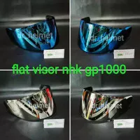 Flat visor nhk gp1000 iridium silver dan blue pnp nhk gp tech merk Han