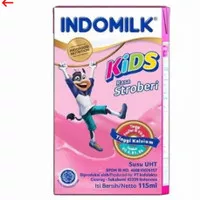 minuman susu indomilk kids strawberry kotak 115ml