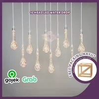 Lampu Led Hias Gantung Dekorasi Lamaran Wedding 10 Head Led Water Drop