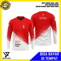 Baju Kaos HUT RI 76 Indonesia 17 Agustus Lengan Panjang Printing 03