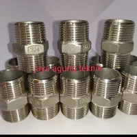 double neple stainless 304 drat 3/4 inch / double neple ss 304