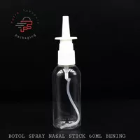 botol spray nasal stick 60ml bening / botol nasal semprotan hidung