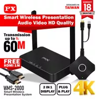 Wireless HDMI Transmitter Receiver Up To 64 Device 60m PX WMS-2000