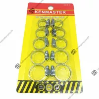 Klem Selang Gas Kenmaster/KENMASTER Hose Clamp Set Ring Gas LPG 10 PCS