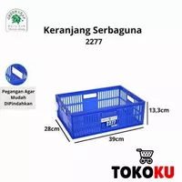 CONTAINER/KERANJANG INDUSTRI SERBAGUNA 2277 GREEN LEAF