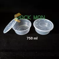 SATU DUS Thinwall Bowl Bulat / Mangkok Plastik 750 ml