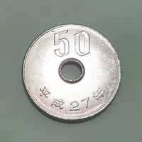 Uang Koin 50 Yen Jepang Heisei
