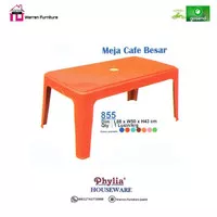 Meja Tamu Plastik / Meja Cafe Plastik Besar Phylia 855