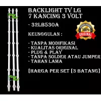 Lampu Backlight TV LG 32 inc inchi Type 32LB530 A 7 Led 3 Volt