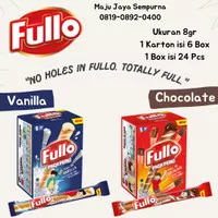 Wafer Rolls Fullo Pack Pede Rasa Cokelat dan Vanilla 8gr - 24 Pcs - Cokelat Box