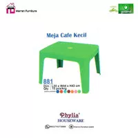 Meja Tamu plastik / Meja Taman / Meja Cafe Kecil Phylia 881