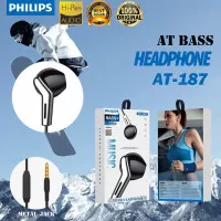 HEADSET HANDSFREE PHILIPS AT-187 BASS+ AT187 STEREO EARPHONE