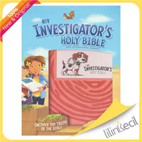 NIV Investigator`s Holy Bible-soft leather-look, coral