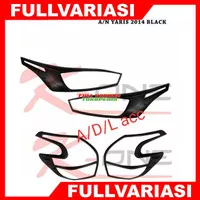 Garnish Lampu Depan Belakang Toyota All New Yaris 2014-2017 Hitam Doff