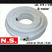 Pipa ac NS 1/4 1/2 ( 1 meter )/ pipa ac 1,5 pk - 2 pk