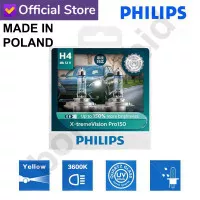 Lampu Mobil Philips XTREME VISION PRO150 H4 +150% Made in Poland Hi/Lo