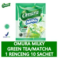 Omura Milky Powder Drink Rasa Green Tea / Matcha