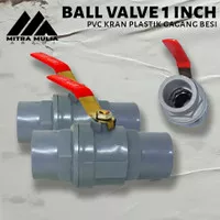 Stop Kran Keran Pvc Handle Besi ball valve 1