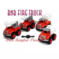 Mainan Anak BnB Sanitation Car Mobil Bongkar Pasang Truk Pemadam Fire
