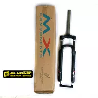 Fork Sepeda MTB 27.5 27,5 MX Component Travel 120 Oversize Hitam