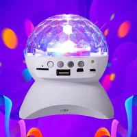 Speaker Lampu disko LED Bluetooth Speaker Wireless Disco Light