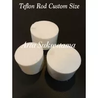 Teflon Rod 90mm x 45mm / PTFE Batangan Potongan / As Teflon Custom