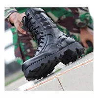 Sepatu PDL Laras TNI POLRI Arboo Kulit SAPI ASLI Original Real Pic