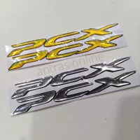 stiker timbul emblem honda pcx 150 sepasang isi 2 sticker motor